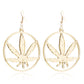 Leaf Acrylic Drop Earrings Women Travel Fashion Cartoon Earrings Creative