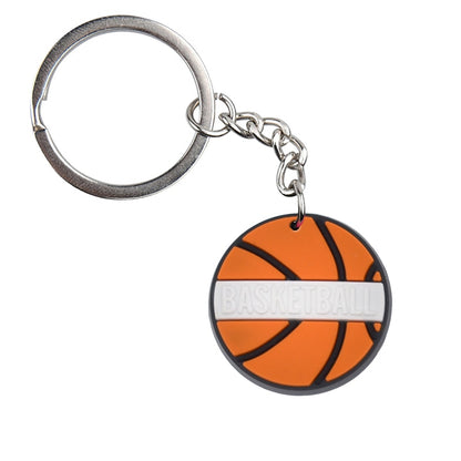 Round Basketball Ball Keychain Car Keyring Cartoon Creative Pendant Souvenir