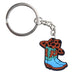 18 Styles Farm Keychain Cowgirl Cowboy Boots Cowboy Hat Key Ring Alloy Key