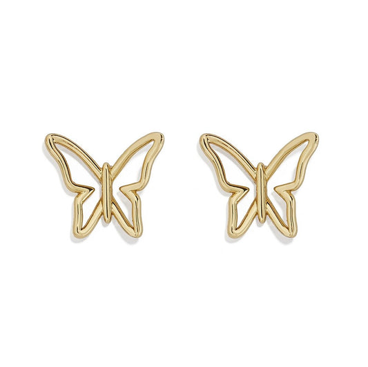 Hollow Butterfly Simple Cute Stud Earrings for Women Butterfly Earrings