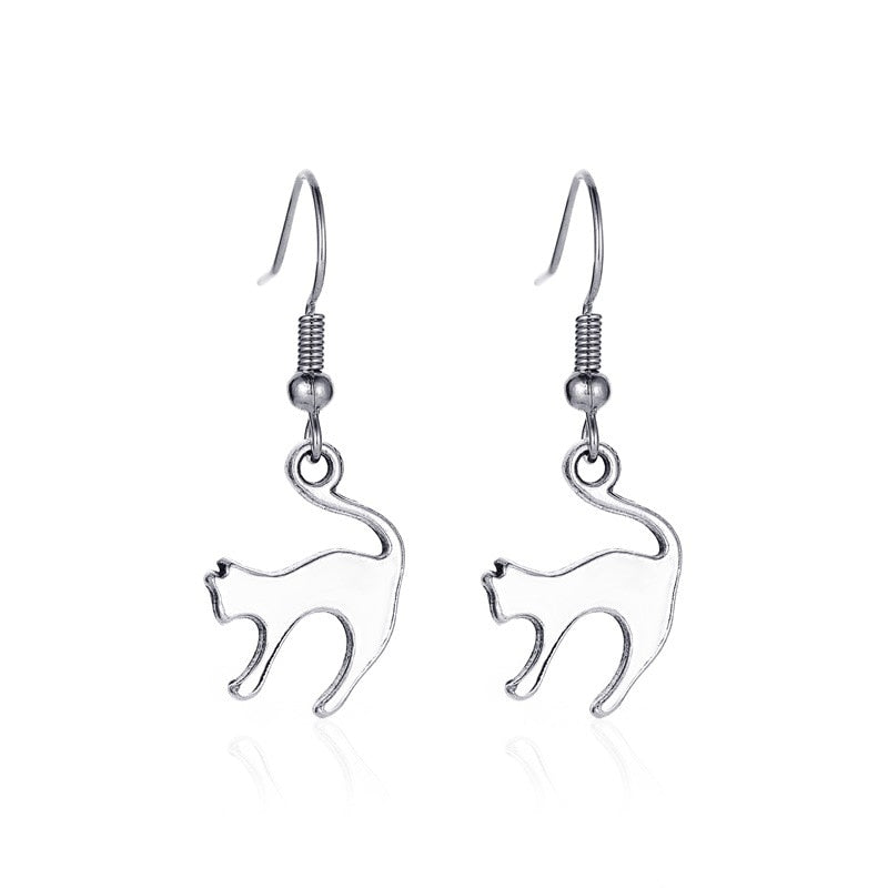 Cat Halloween Lady Cute Dangle Earrings for Women Jewelry Girls Earrings