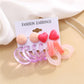 5 Pairs Candy Color Cute Acrylic Drop Dangle Earrings Trendy Jewelry Creative