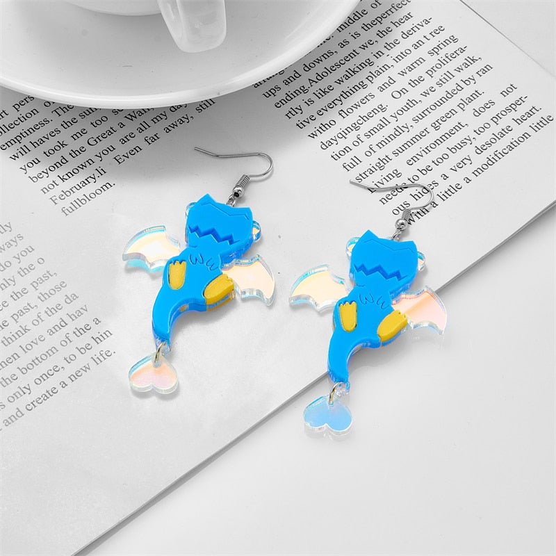 Flying Ghost Drop Earrings Women Travel Fashion Cartoon Earrings Creative