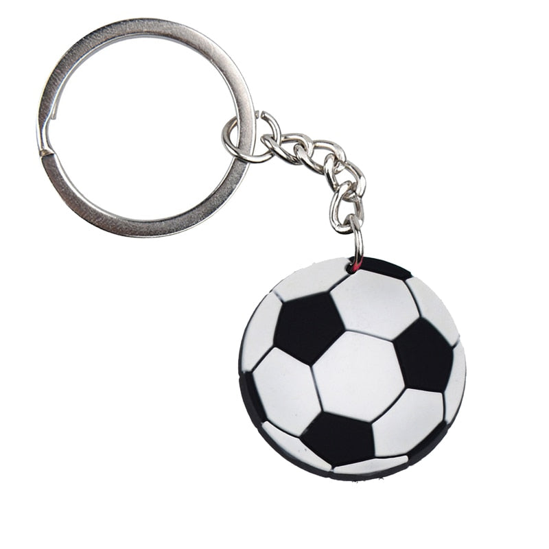 34 Styles Basketball Tennis Baseball Softball Keychain PVC Sports Pendant Key