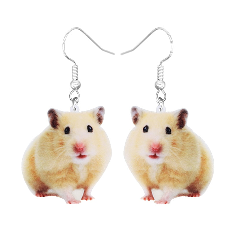 Guinea Pig Design Drop Earrings Women Fashion Creative Art Cute Stylish Jewelry