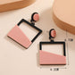 Pink Geometric Figure Lady Cute Dangle Earrings for Women Jewelry Girls Earrings