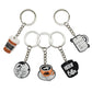 14 Styles PVC Coffee Lover Fan Caffeine Keychain Cartoon Key Ring Anime Pendant