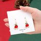Christmas Double Bells Drop Earrings Women Gifts Earring Cute Girls Eardrop