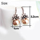 Brown Pearl Drop Earrings Modern Women Stylish Gift Jewelry Ear Fashion Pendant