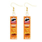 Pringles Funny Design Drop Dangle Earrings Women Charms Earring Fashion Creative
