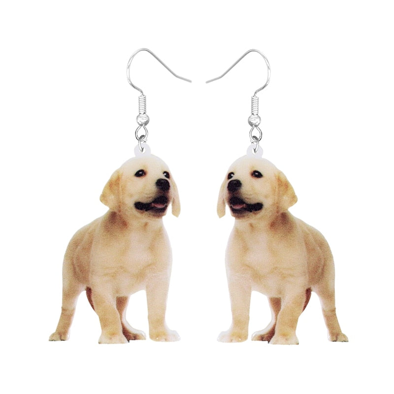 Puppy Design Drop Earrings Women Fashion Creative Art Cute Stylish Jewelry