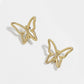 Hollow Butterfly Simple Cute Stud Earrings for Women Butterfly Earrings