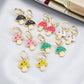 Pink Mushroom Drop Earrings Cartoon Art Women Party Jewelry Ear Fashion Pendant