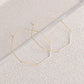 Octagon Geometric Hoop Earrings for Fashion Stylish Jewelry Drop Earrings