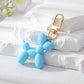 11 Styles Resin Cartoon Balloon Dog Animal Keychains Key Ring For Women Men