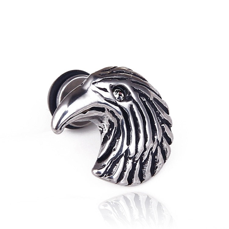 Eagle Vintage Earrings Stainless Steel Fashion Stud Ear Jewelry Party