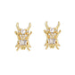 14 Styles Cute Dragonfly Spider Snake Elephant Animal Stud Earrings Women Cubic
