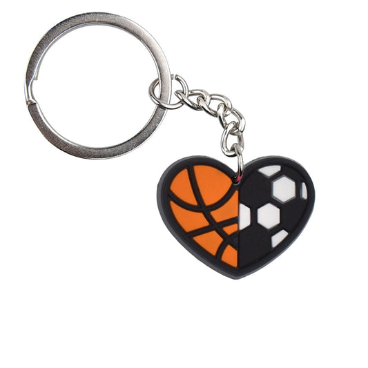 Basketball Football Keychain for Fan Car Keyring Cartoon Creative Pendant