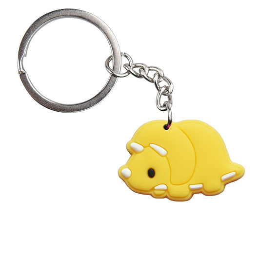 Yellow Dinosaur Keyring Cartoon Keychains Souvenir Jewelry Bag Pendant Gift