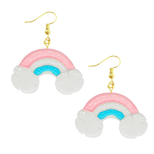 Cartoon Rainbow Drop Earrings Women Art Fashion Cartoon Earrings Creative