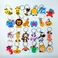 69 Styles Cartoon Characters Animals Anime Keychain Party Gift Cute Keyring