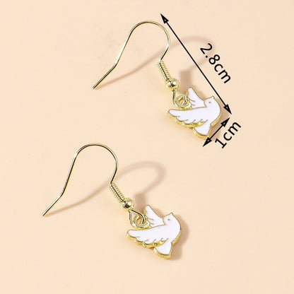 Pigeon Bird Drop Earrings Women Creativity Jewelry Cute Earring Girls Gift