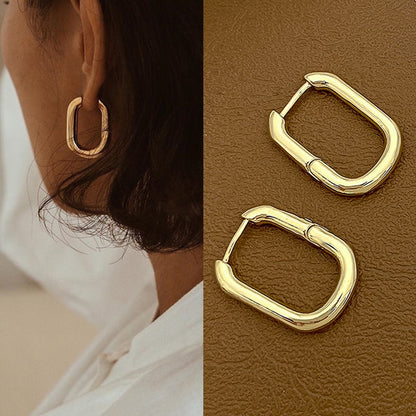 Geometric Hoop Lady Cute Hoop Earrings for Women Jewelry Girls Earrings