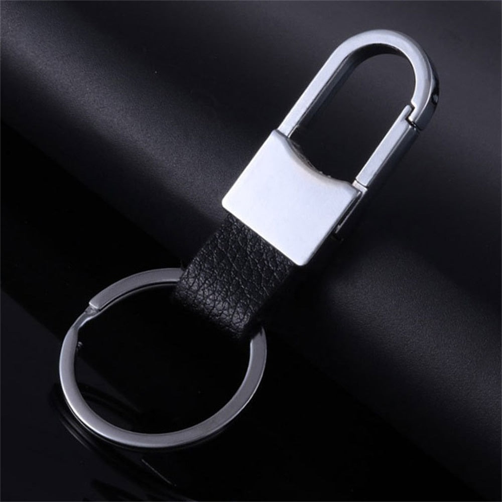 21 Styles PU Leather Keychains For Men Metal Waist Buckle Car Gentleman Business