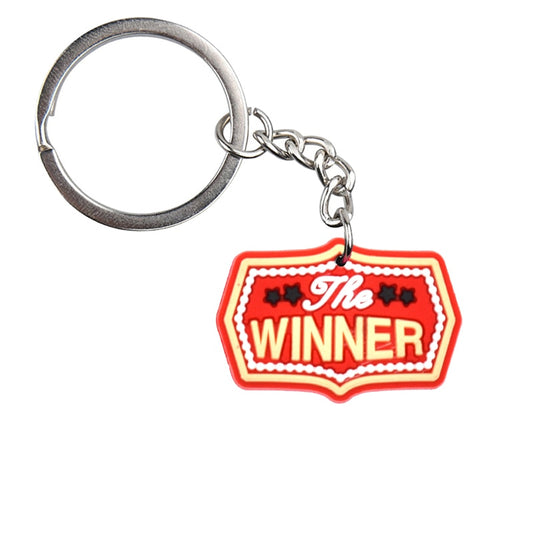 The Winner Soft PVC Key Ring Keychain Pendant Retro Lucky Jackpot Business Gifts