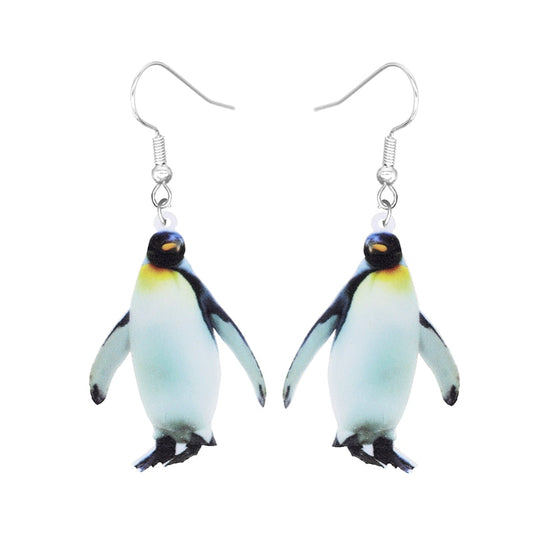 Penguin Design Drop Earrings Women Fashion Creative Art Cute Stylish Jewelry