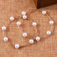 Pearl Beads Hoop Earrings For Women Girl Fashion Modern Jewelry Gift