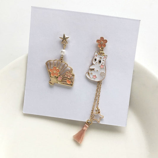 Cat Tassel Drop Earrings Women Party Wedding Jewelry Creative Gifts Earrings
