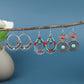 Red Turquoise Beaded Dangling Drop Earrings Female Fashion Earrings Jewelry