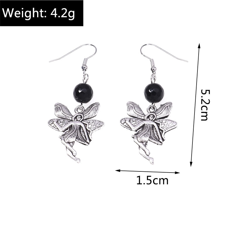 Fairy with Wings Drop Dangle Earrings Trendy Women Fashion Earrings Jewelry Gift