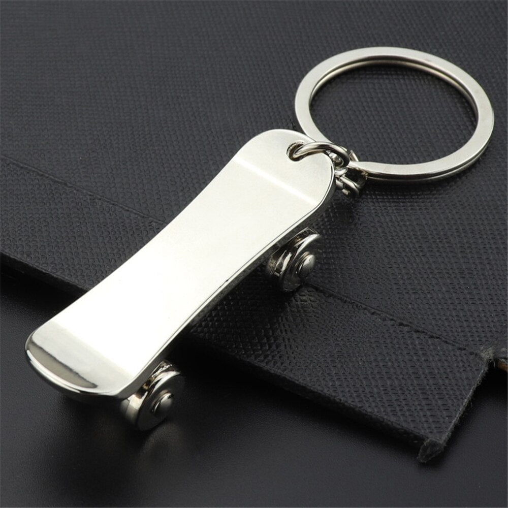 5 Styles Simulation Scooter Keychain Stainless Steel Keyring Charms For Women