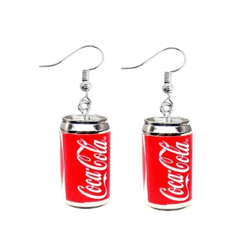 Cola Can Funny Design Dangle Drop Earrings Women Fashion Creative Art Cute