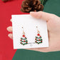 Christmas Tree with Star Drop Earrings Women Gifts Earring Cute Girls Eardrop