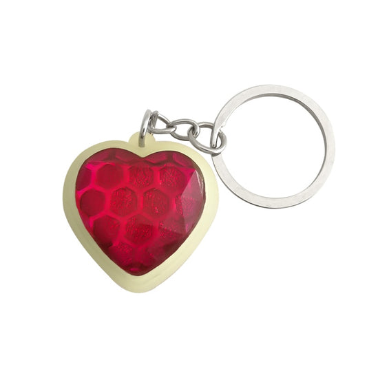 Burgundy Heart Pendant Keychain Gift Cute Charms Keyring Souvenir Handbag