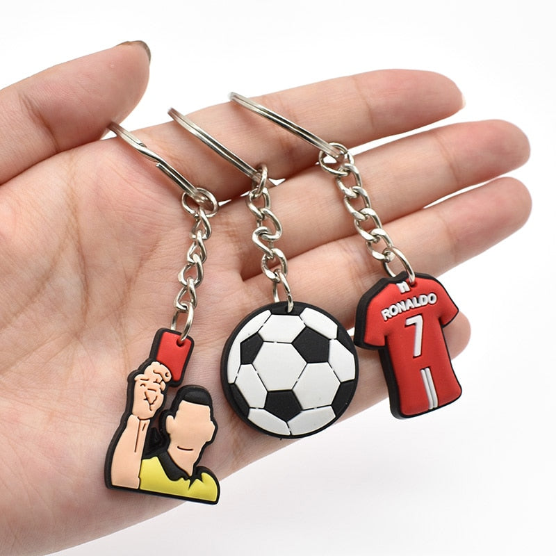 41 Styles Soccer Football Sport Keychain Soccer Fan Gift Party Gift Cute Keyring