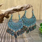 15 Styles Blue Vintage Geometric Boho Fringed Big Ethnic Dangle Earrings Women