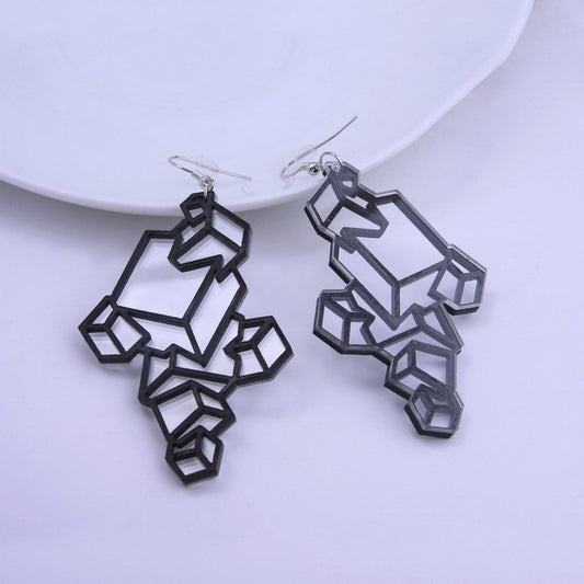 Irregular Shape Drop Earrings Hip Hop Women Party Gift Jewelry Ear Fashion