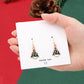 Christmas Tree Geometric Drop Earrings Women Gifts Earring Cute Girls Eardrop
