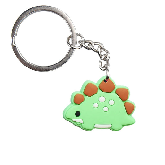 Green Color Dinosaur Keyring Cartoon Keychains Souvenir Jewelry Bag Pendant Gift