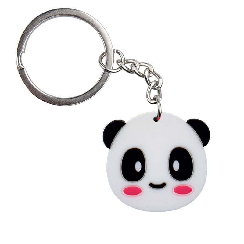 24 Styles Frog Tiger Chicken Panda Animals Cartoon Keychain Lovely Shape Key