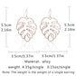 4 Colors Hollow Tropical Plant Leaf Drop Earrings Cartoon Ear Pendants