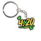 20 Styles Hemp leaf Soft PVC Keychain Smoke Green Rubber Key Ring Hiphop Pendant