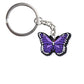 8 Styles PVC Colorful Cartoon Butterfly Keyring Cute Creative Fashion Keychains