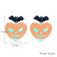 Pumpkin Heart Drop Earrings Female Travel Cartoon Earrings Creative Art Jewelry