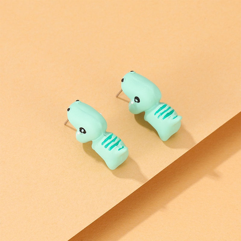 6 Styles Animal Cartoon Cute Ear Studs Female Jewelry Fun Gift Accessories