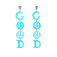 GOOD Pendant Acrylic Drop Earrings Women Travel Fashion Cartoon Earrings
